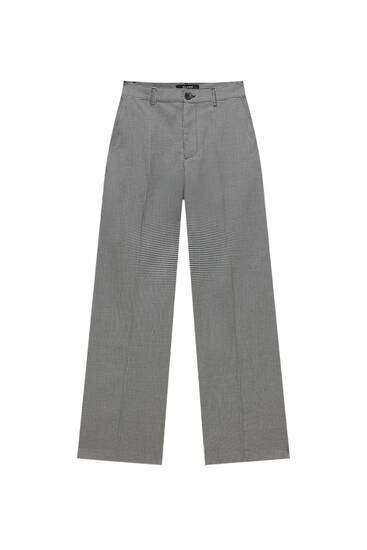 Houndstooth formal trousers