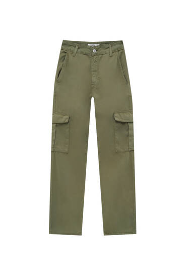 Straight fit cargo trousers