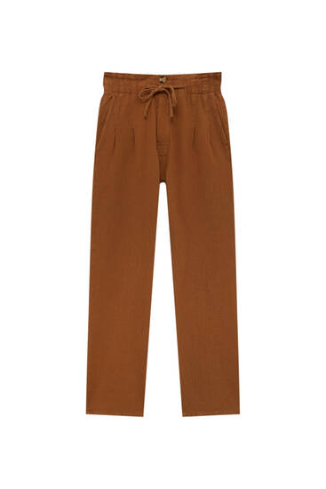 Pantalón rústico marrón