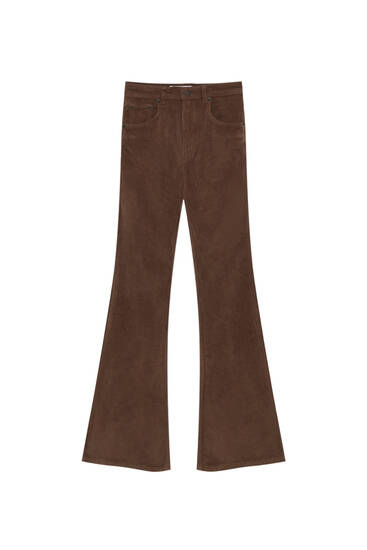 Womens Clothing Trousers Pull&Bear Zebra Pants Part Of A Set in Brown Slacks and Chinos Full-length trousers 