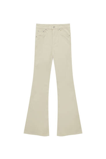 Flared corduroy trousers