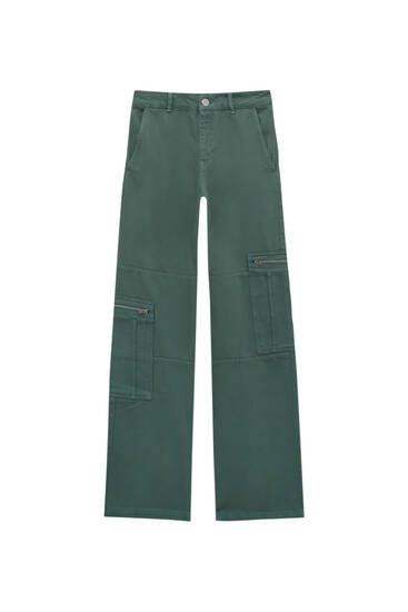 Schwarz 36 Rabatt 88 % DAMEN Jeans Cargo jeans Basisch Pull&Bear Cargo jeans 