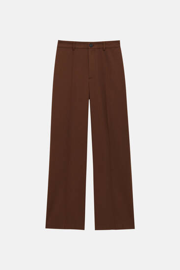 Regular fit trousers with darts