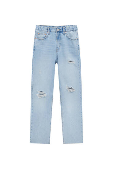 Jeans de Pull&bear Dames Kleding Spijkerbroeken Ripped jeans Pull & Bear Ripped jeans 