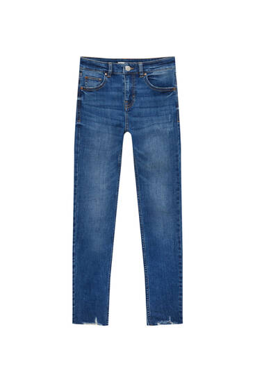 Skinny džínsy s nízkym pásom