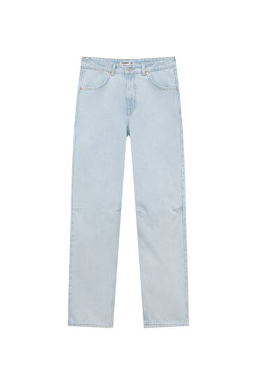 Slouchy jeans met halfhoge taille