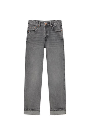High waist gaucho jeans