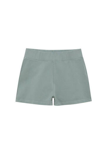 Unifarbene Sport-Shorts