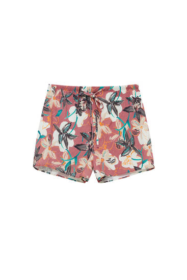 Tropical print shorts