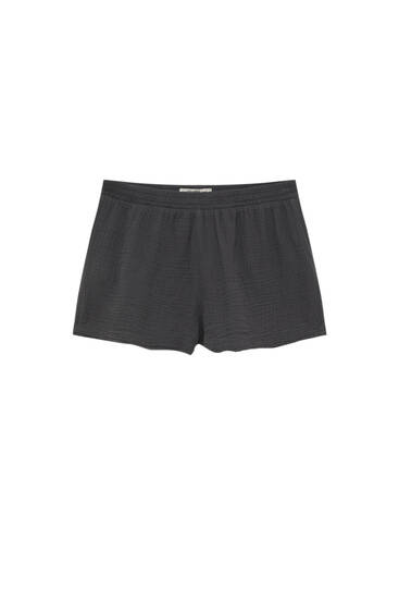 Rustic jogger Bermuda shorts