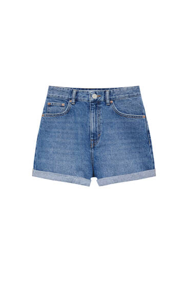 Rabatt 63 % Pull&Bear Shorts jeans DAMEN Jeans Shorts jeans Ripped Blau 40 