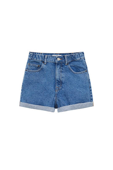 Damen Bekleidung Kurze Hosen Jeans-Shorts und Denim-Shorts 3x1 Denim Ausgefranste Jeans-Shorts in Blau 