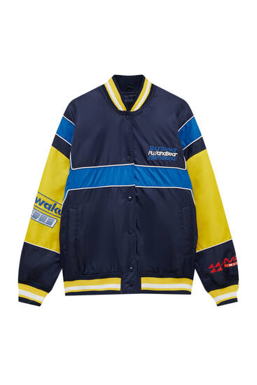 Panelled racing jacket
