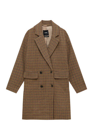 Oversize wool blend coat