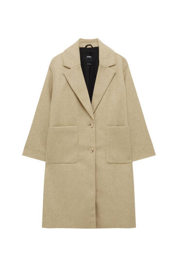 pull and bear trenchcoat beige