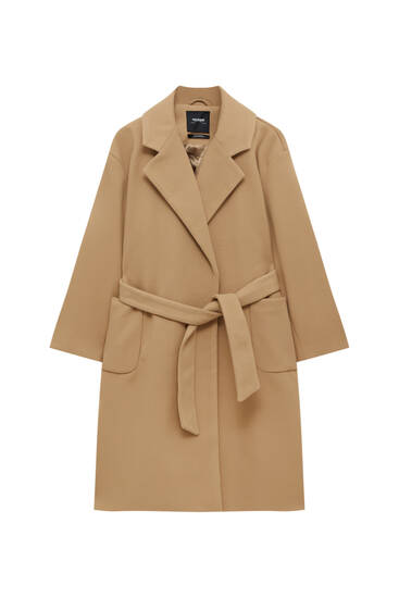 Donna Vestiti Cappotti e giacche Cappotti Cappotti oversize Pull & Bear Cappotti oversize Oversized grijze jas 