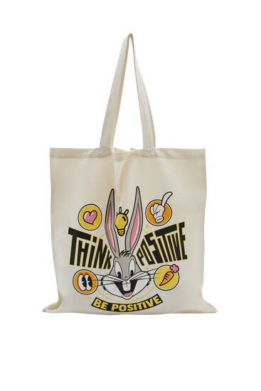 Looney Tunes fabric tote bag