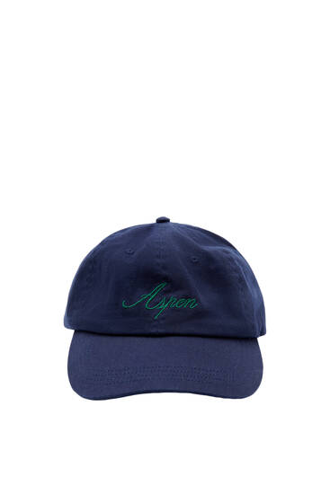 Embroidered city cap