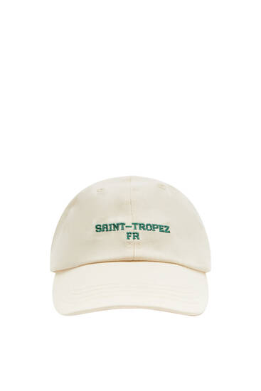 Cappello con ricamo Saint Tropez