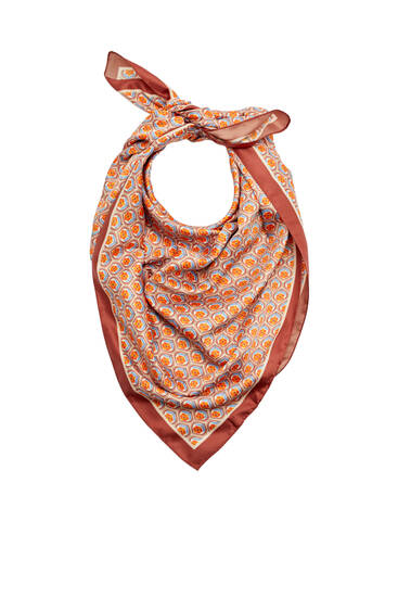 Retro floral scarf