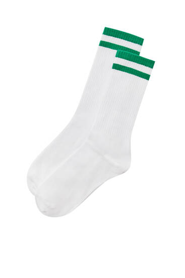 Chaussettes sport rayures