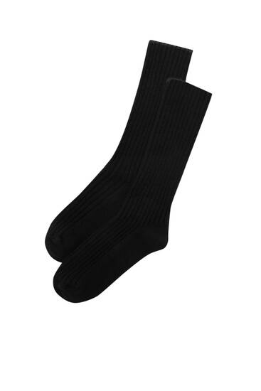 Ribbed thick socks