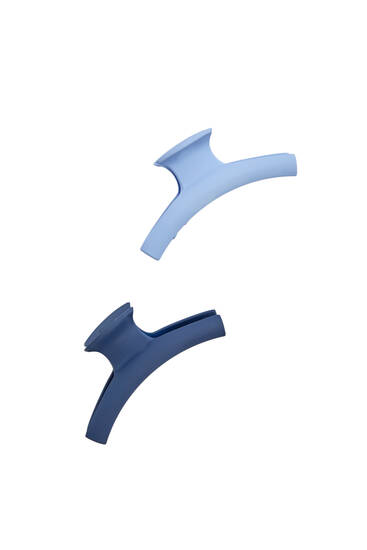 2-pack of matte hair clips