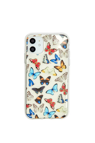 Butterfly print smartphone case