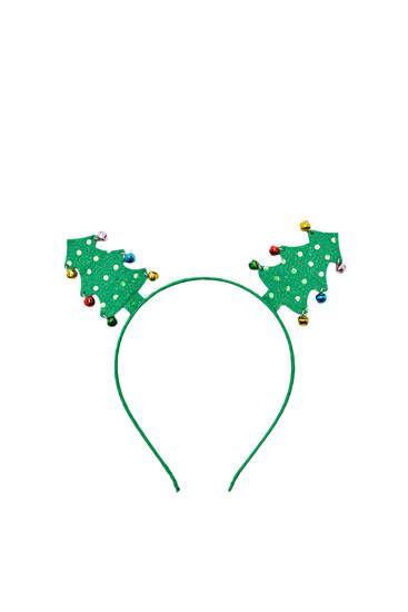 Στέκα μαλλιών με χριστουγεννιάτικα δέντρα