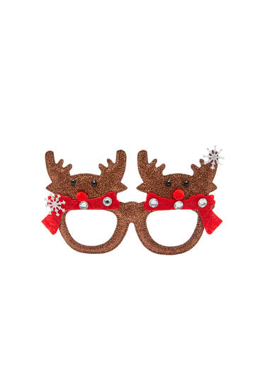 Коледни очила с елен