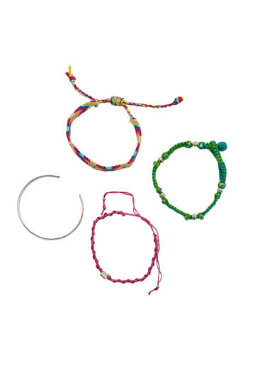 4-Pack of assorted bracelets