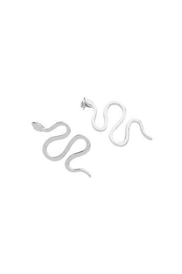 Large snake earrings