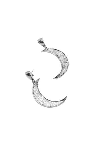 Moon long earrings