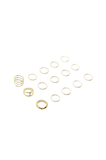 Pack of metallic rings