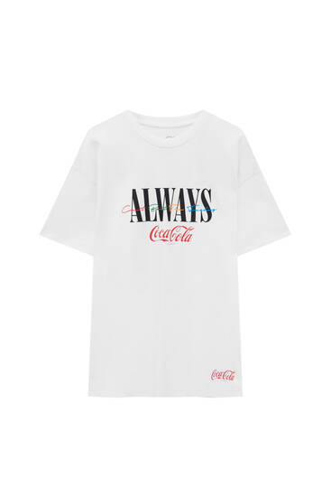 pull and bear coca cola t shirt