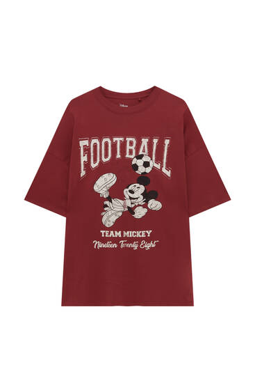 T-shirt Mickey Mouse football