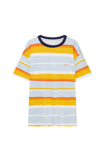 Multicolour striped T-shirt - PULL\u0026BEAR