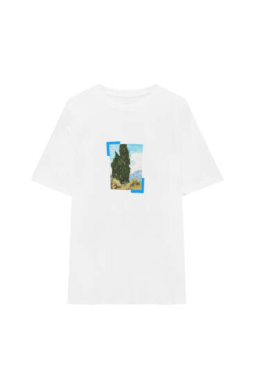 T-shirt Van Gogh, korte mouw