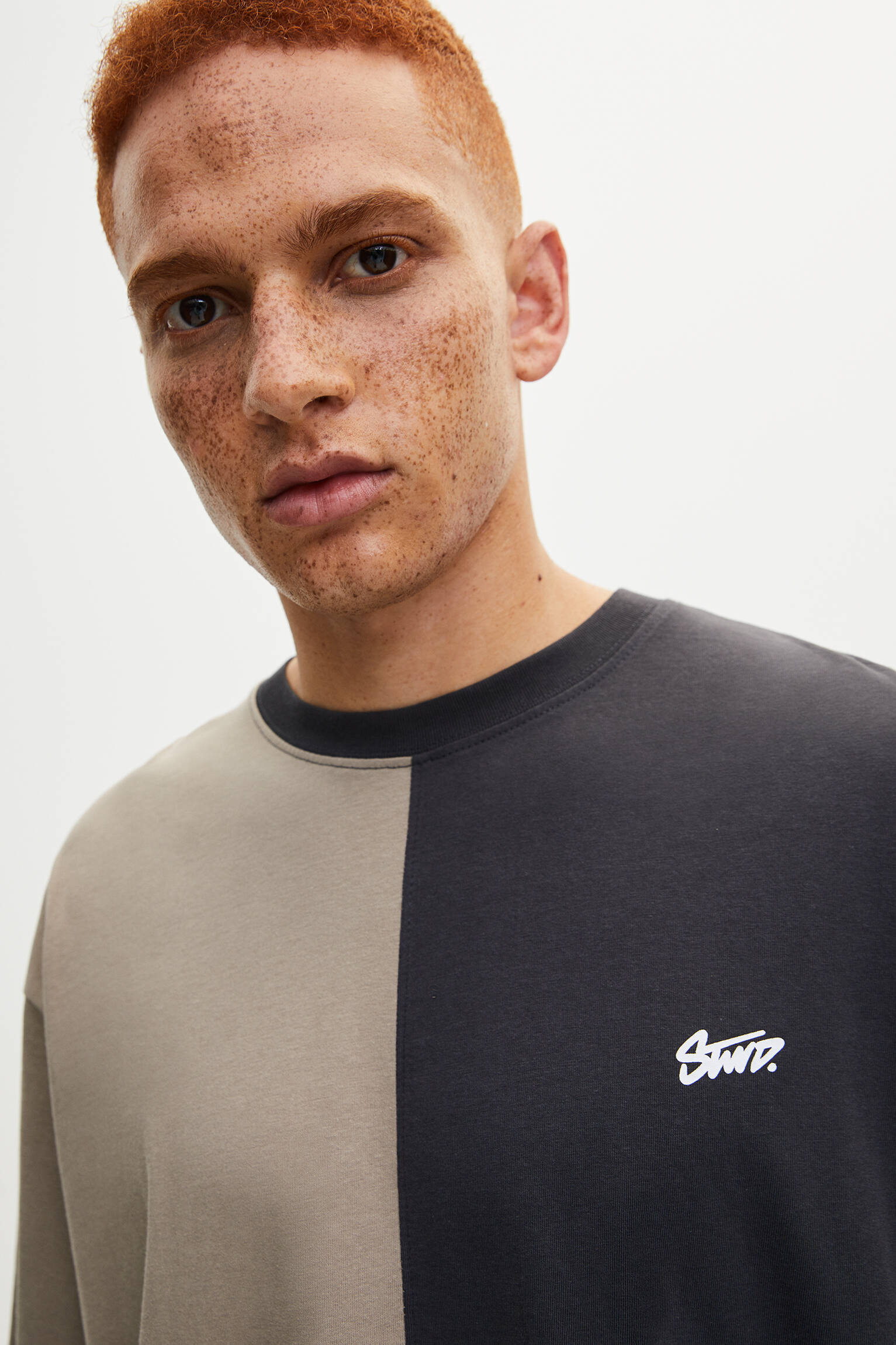 Pull & Bear - Panelled STWD T-shirt