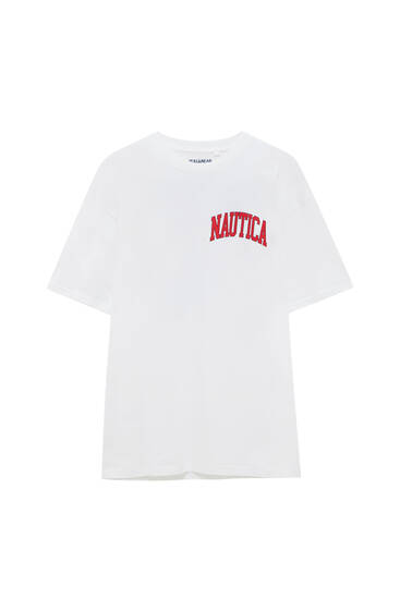 Nautica T-shirt with red slogan