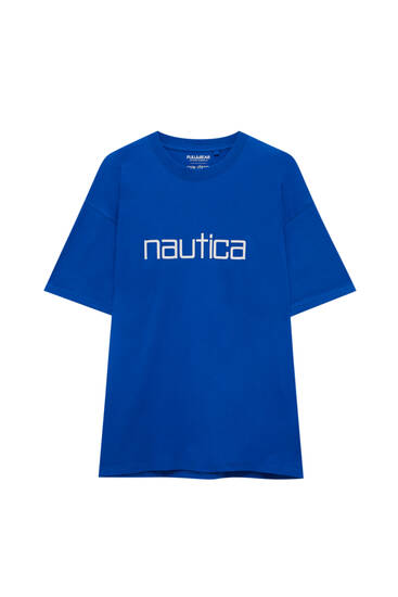 Camiseta Nautica azul eléctrico
