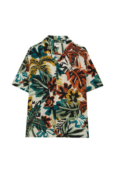 pull and bear hawaiian shirt