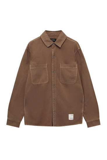 pull and bear corduroy shirt