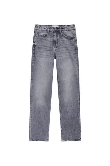 Bavlnené komfortné džínsy úzkeho strihu