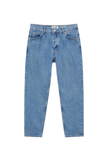Mode Jeans Straight-Leg Jeans Pull & Bear Straight-Leg Jeans blau Casual-Look 