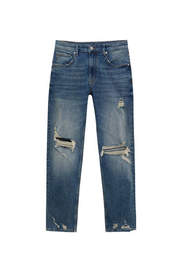 Ripped skinny fit jeans - PULL\u0026BEAR