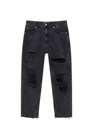 Men's Wide-leg Jeans | Relaxed Fit Jeans | PULL\u0026BEAR