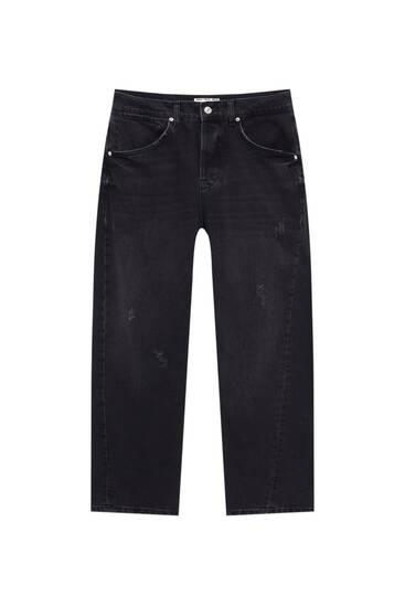 Mode Spijkerbroeken Slim jeans Pull & Bear Slim jeans zwart casual uitstraling 