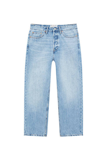Loose fit cotton jeans