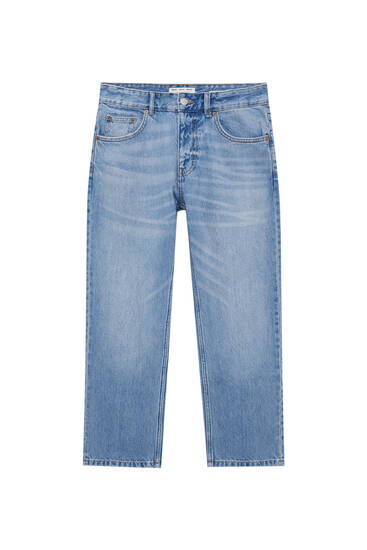 Straight-Leg-Jeans mit im Vintagelook